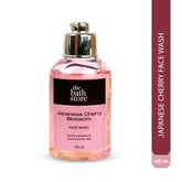 The Bath Store Japanese Cherry Blossom Face Wash for Women & Men - Cleanser for Face | Face Wash for Dry Skin & Oily Skin | Tan Removal Face Wash for Glowing Skin | Face Wash for Acne Prone Skin-100ml
